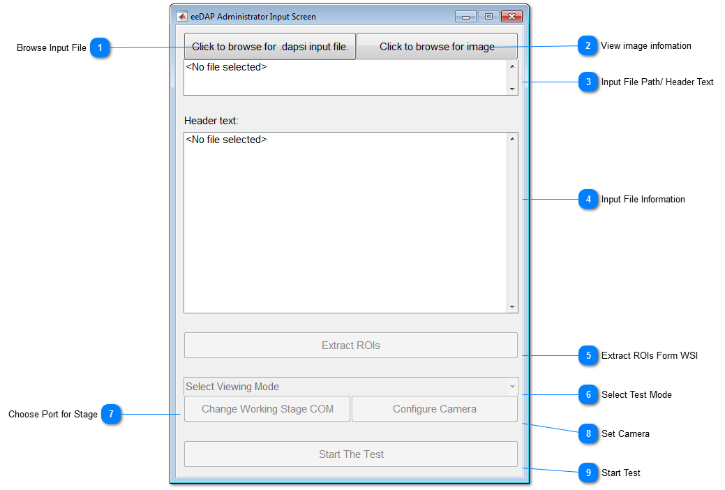 eeDAP Administrator Input Screen Window(c)