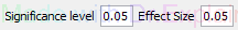 3. Significance Setting