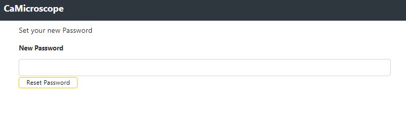 caMicroscope Password Set